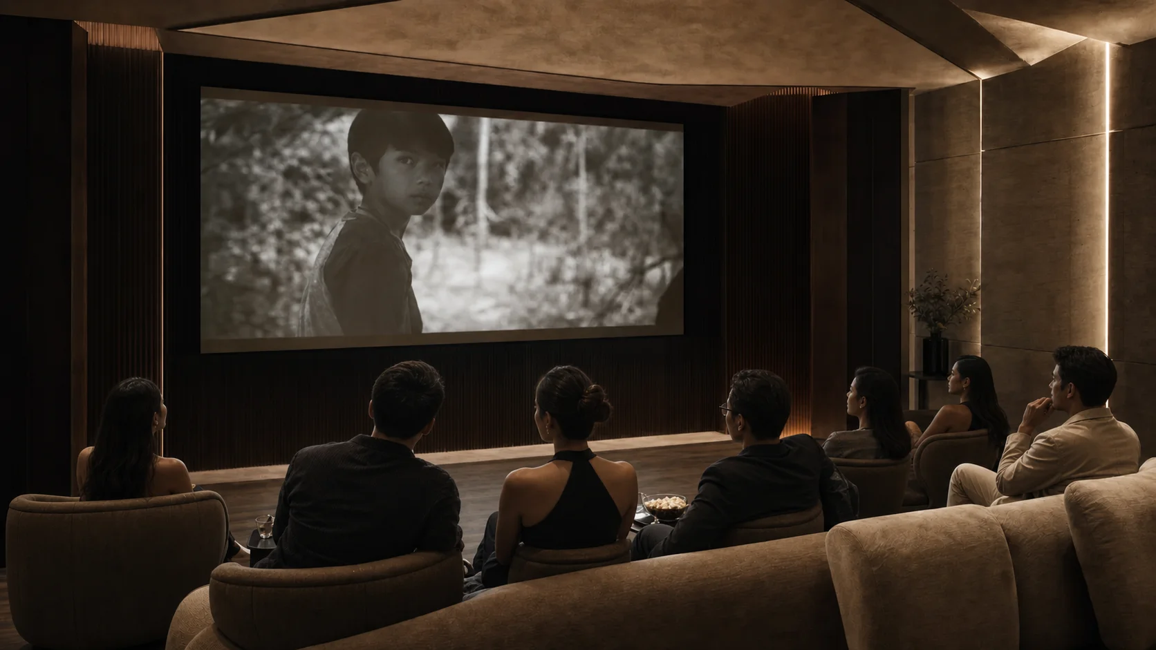 A private Studio premiere with members in their twenties, thirties and forties
